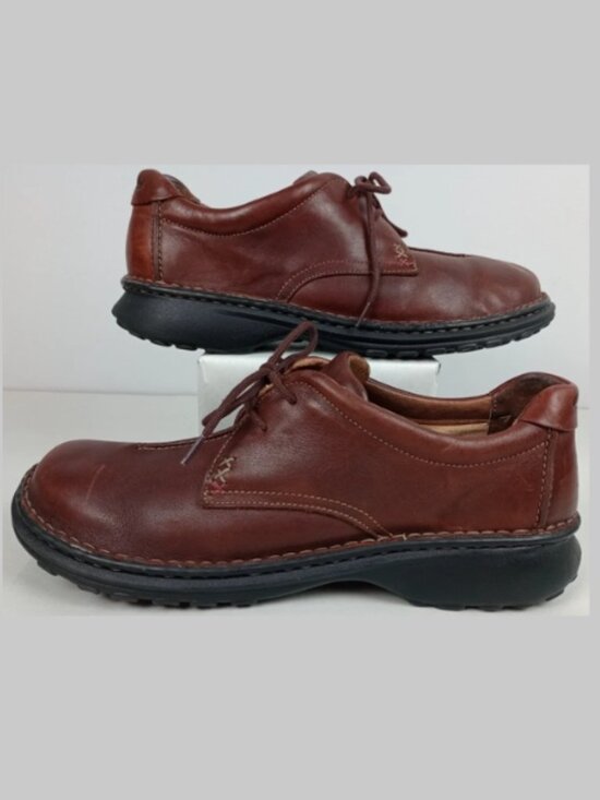 Clarks Nature II Mens 11M Brown Oxford Round Toe Lace up Leather Dress Shoes main image 16